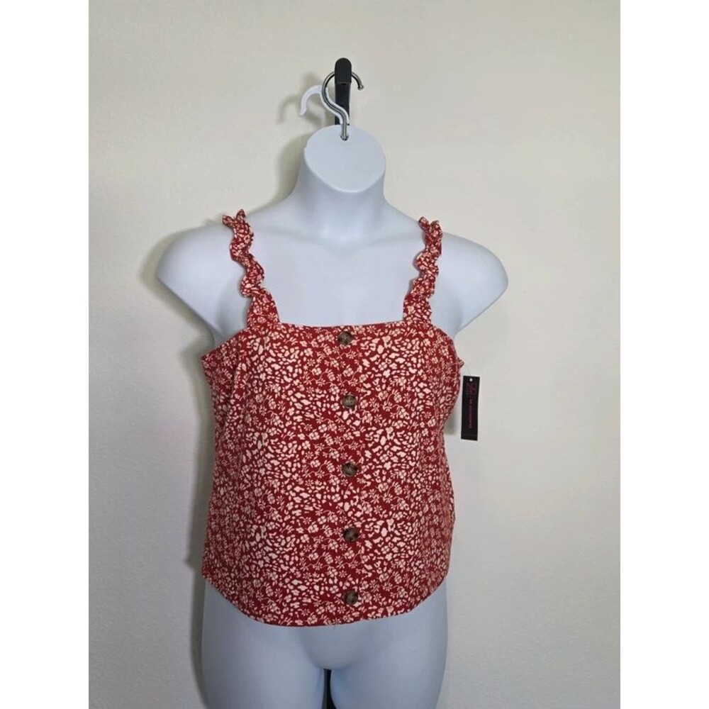 No bo red floral tank XXL (19)